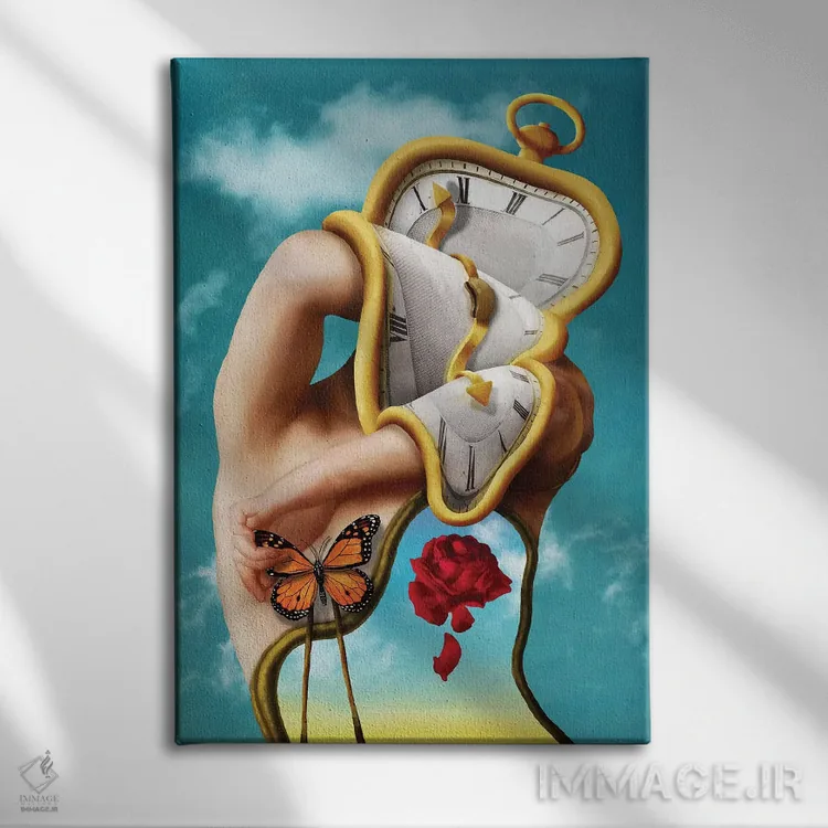 تابلو دکوراتیو تداوم زمان اثر دیوگو وریسی مو - نمای روبهرو روی دیوار
