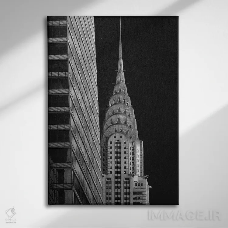 تابلو دکوراتیو کریسلر زیر چشمی اثر دیوید گارباورر - نمای روبهرو روی دیوار