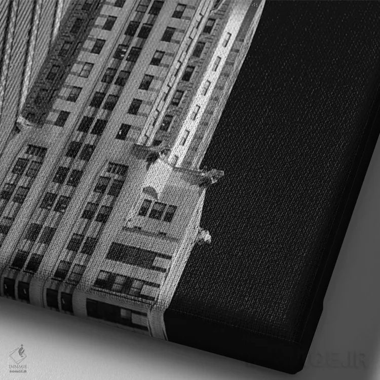 تابلو دکوراتیو کریسلر زیر چشمی اثر دیوید گارباورر - نمای نزدیک بافت بوم