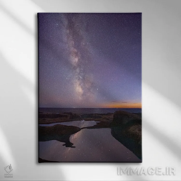 تابلو دکوراتیو راه شیری در مین اثر دیوید گارباورر - نمای روبهرو روی دیوار