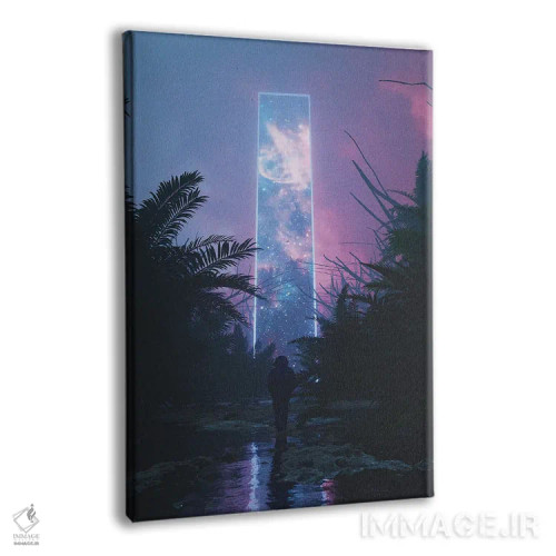 تابلو دکوراتیو آن سوی جنگل اثر داوانش آتری - نمای پرسپکتیو محصول