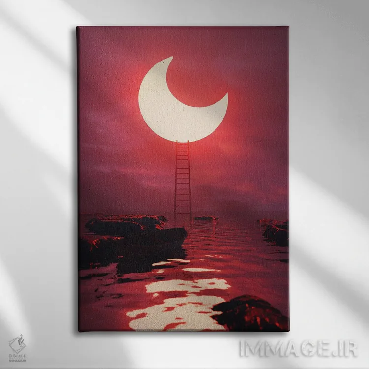 تابلو دکوراتیو نوری نو اثر داوانش آتری - نمای روبهرو روی دیوار