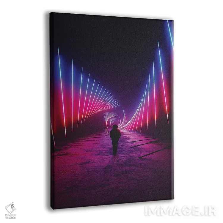 تابلو دکوراتیو طرفداری بنیاباور اثر داوانش آتری - نمای پرسپکتیو محصول