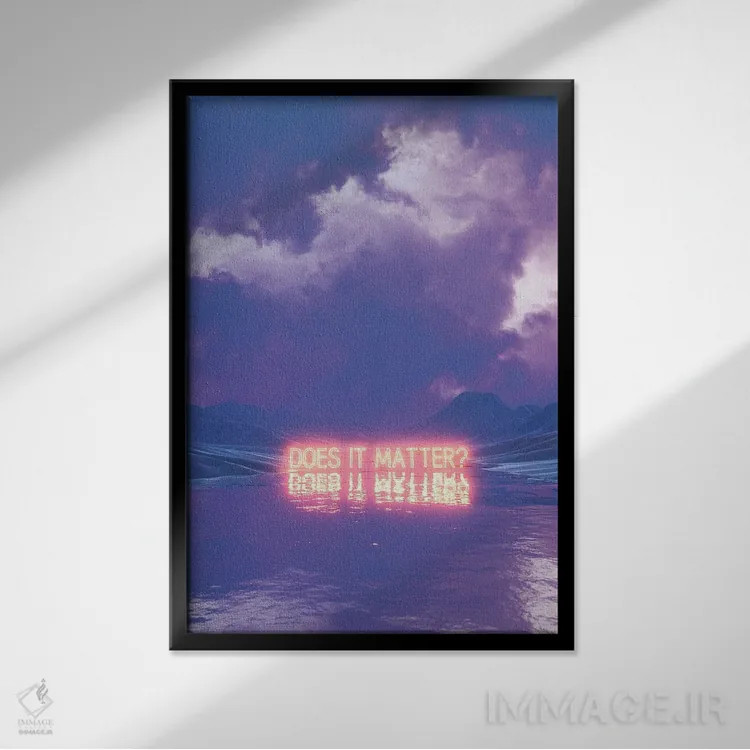 تابلو دکوراتیو مهم است؟ اثر داوانش آتری - نمای قابدار مشکی