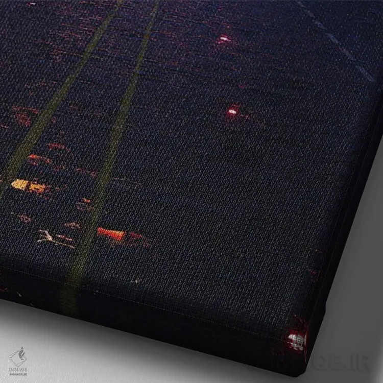 تابلو دکوراتیو آسمان آزاد اثر داوانش آتری - نمای نزدیک بافت بوم