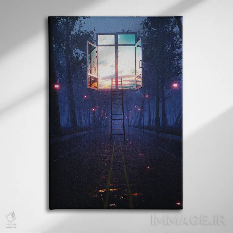 تابلو دکوراتیو آسمان آزاد اثر داوانش آتری - نمای روبهرو روی دیوار