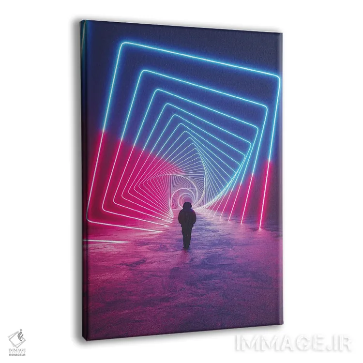 تابلو دکوراتیو بیایید مواد مصرف کنیم اثر داوانش آتری - نمای پرسپکتیو محصول