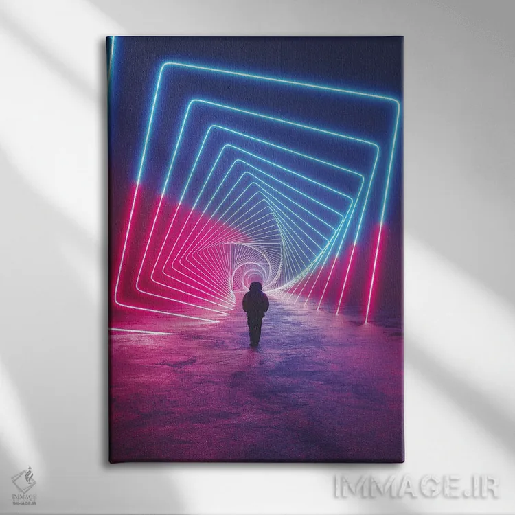 تابلو دکوراتیو بیایید مواد مصرف کنیم اثر داوانش آتری - نمای روبهرو روی دیوار