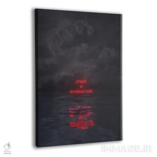 تابلو دکوراتیو یک انقلاب اثر داوانش آتری - نمای پرسپکتیو محصول