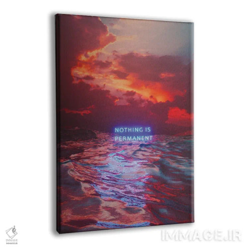 تابلو دکوراتیو هیچ چیز همیشگی نیست اثر داوانش آتری - نمای پرسپکتیو محصول