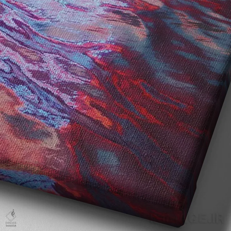 تابلو دکوراتیو هیچ چیز همیشگی نیست اثر داوانش آتری - نمای نزدیک بافت بوم