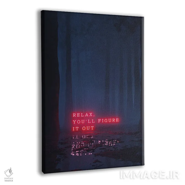 تابلو دکوراتیو خوش بینی اثر داوانش آتری - نمای پرسپکتیو محصول