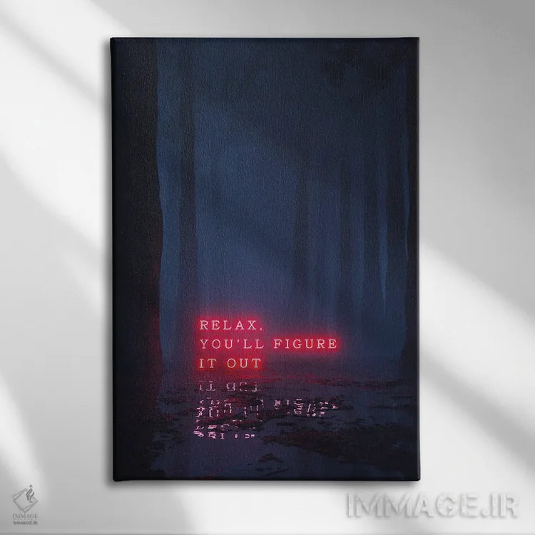 تابلو دکوراتیو خوش بینی اثر داوانش آتری - نمای روبهرو روی دیوار