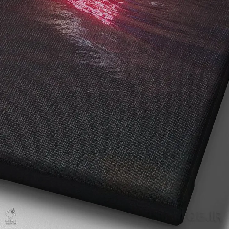 تابلو دکوراتیو نظرات اثر داوانش آتری - نمای نزدیک بافت بوم