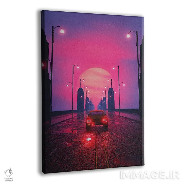 تابلو دکوراتیو بلوار غروب اثر داوانش آتری - نمای پرسپکتیو محصول