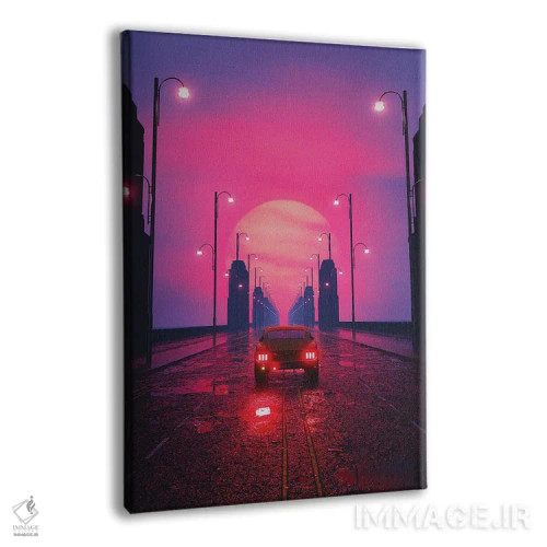 تابلو دکوراتیو بلوار غروب اثر داوانش آتری - نمای پرسپکتیو محصول