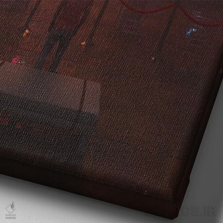 تابلو دکوراتیو موزه فضا اثر داوانش آتری - نمای نزدیک بافت بوم