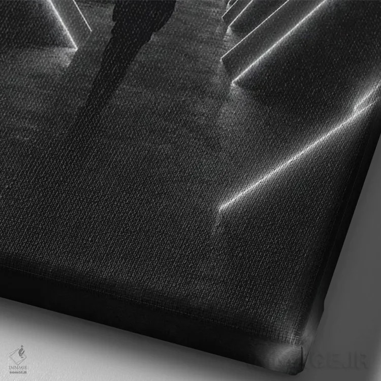 تابلو دکوراتیو ادراک تغییر یافته اثر داوانش آتری - نمای نزدیک بافت بوم