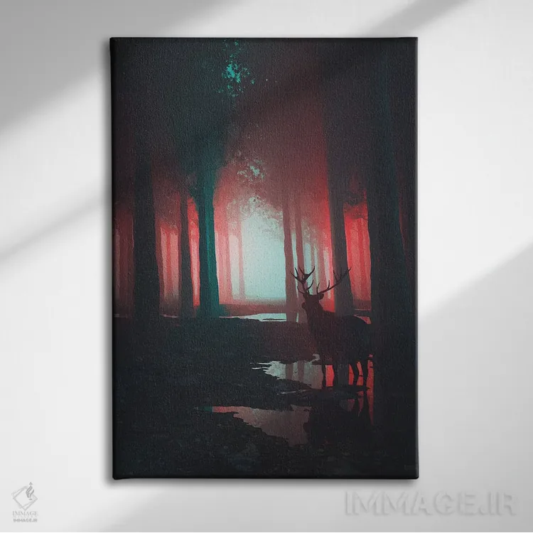 تابلو دکوراتیو وحشی اثر داوانش آتری - نمای روبهرو روی دیوار