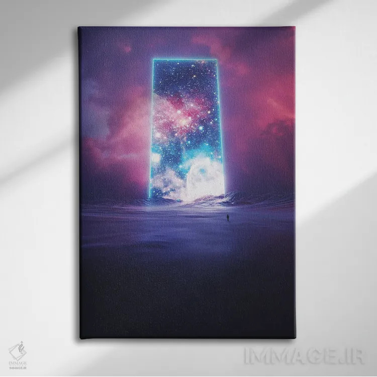 تابلو دکوراتیو در میان طوفان اثر داوانش آتری - نمای روبهرو روی دیوار