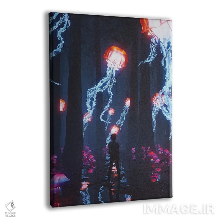 تابلو دکوراتیو سرزمین فردا اثر داوانش آتری - نمای پرسپکتیو محصول