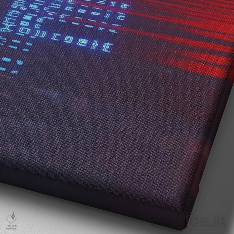 تابلو مینیمال با زمان اثر داوانش آتری - نمای نزدیک بافت بوم