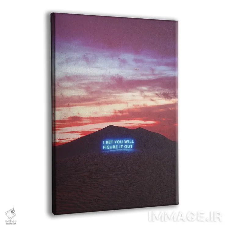 تابلو مینیمال تاییدیه اثر داوانش آتری - نمای پرسپکتیو محصول