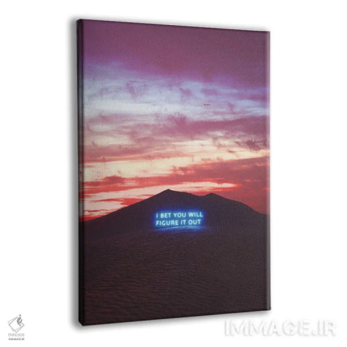 تابلو مینیمال تاییدیه اثر داوانش آتری - نمای پرسپکتیو محصول