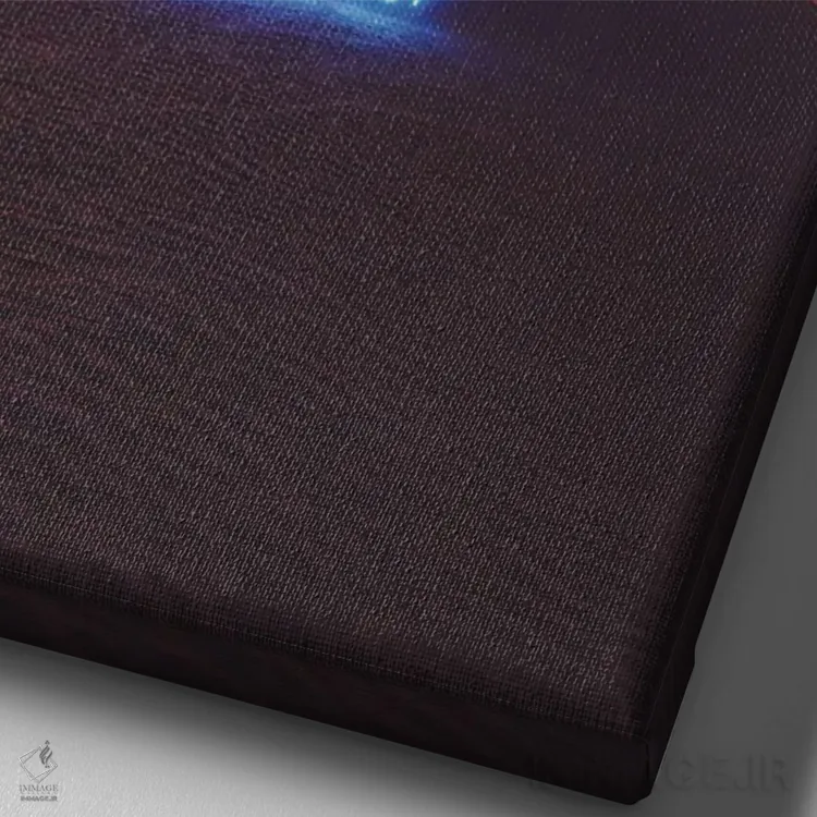 تابلو مینیمال تاییدیه اثر داوانش آتری - نمای نزدیک بافت بوم