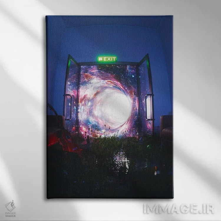 تابلو دکوراتیو رویاهای چشم باز اثر داوانش آتری - نمای روبهرو روی دیوار