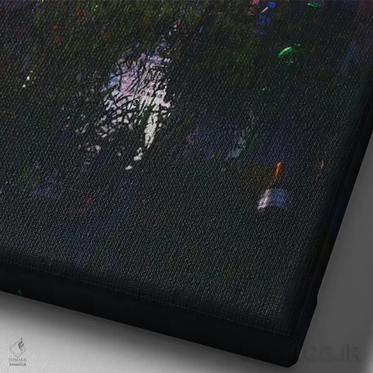 تابلو دکوراتیو رویاهای چشم باز اثر داوانش آتری - نمای نزدیک بافت بوم