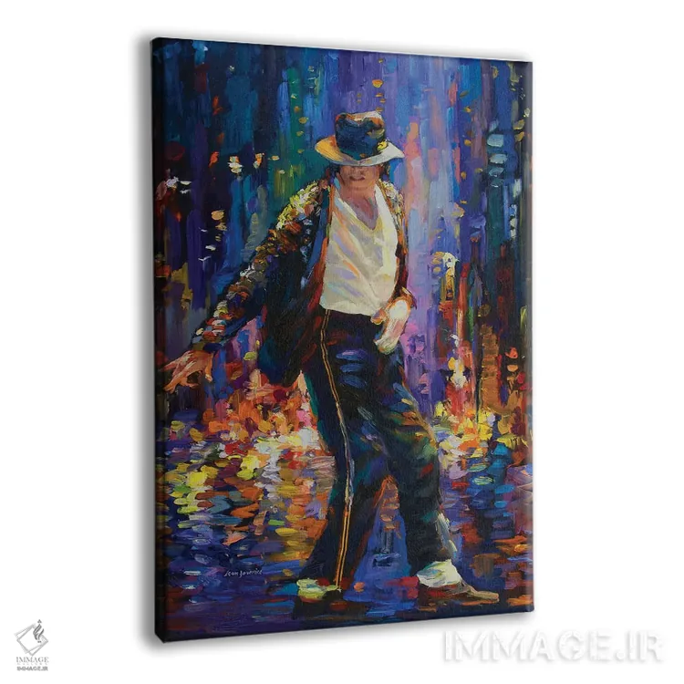 تابلو دکوراتیو مایکل جکسون اثر لئون دوونیس - نمای پرسپکتیو محصول