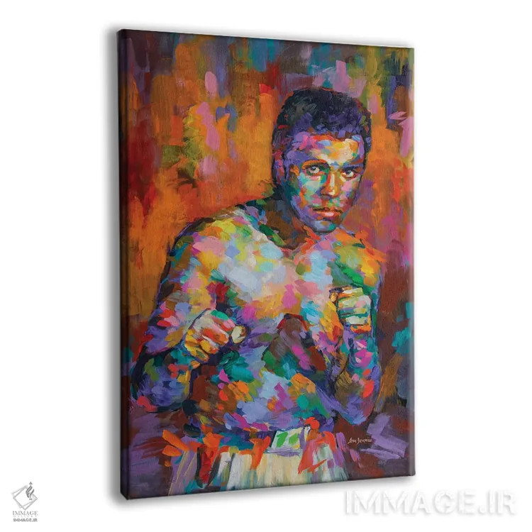 تابلو دکوراتیو علی، اسطوره بوکس اثر لئون دوونیس - نمای پرسپکتیو محصول