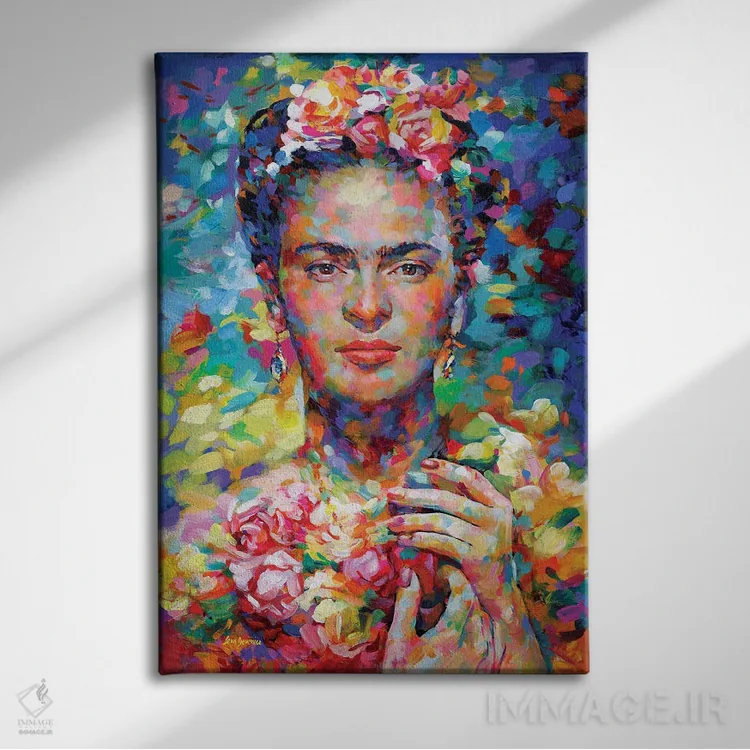 تابلو دکوراتیو فریدا اثر لئون دوونیس - نمای روبهرو روی دیوار