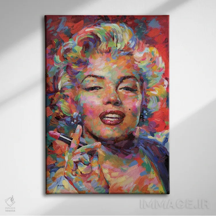 تابلو دکوراتیو مرلین مونرو اثر لئون دوونیس - نمای روبهرو روی دیوار