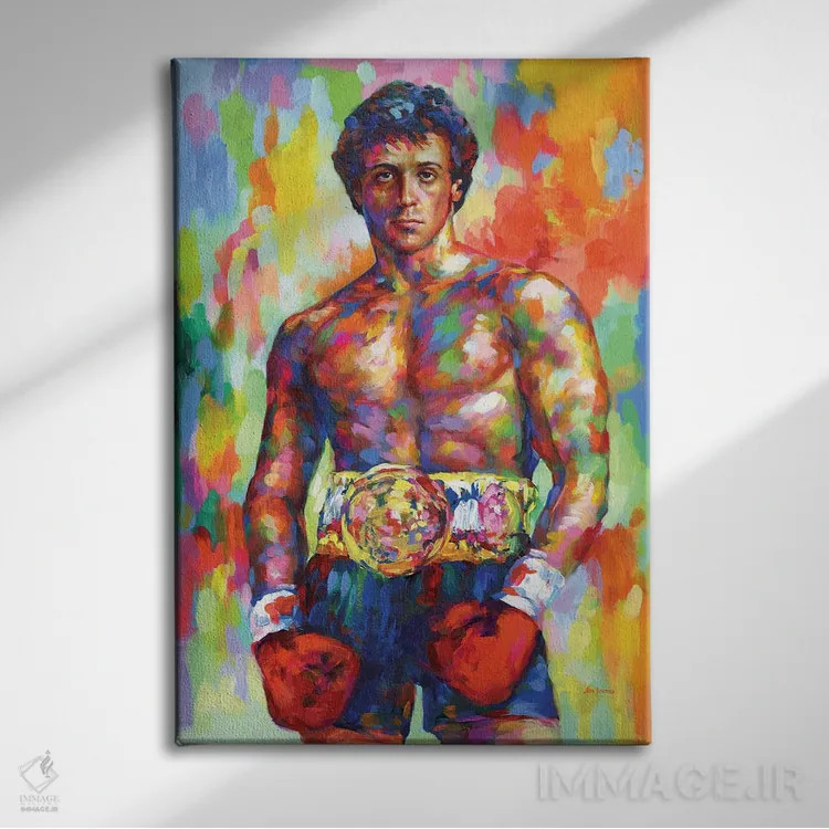 تابلو دکوراتیو اسب اصیل ایتالیایی اثر لئون دوونیس - نمای روبهرو روی دیوار