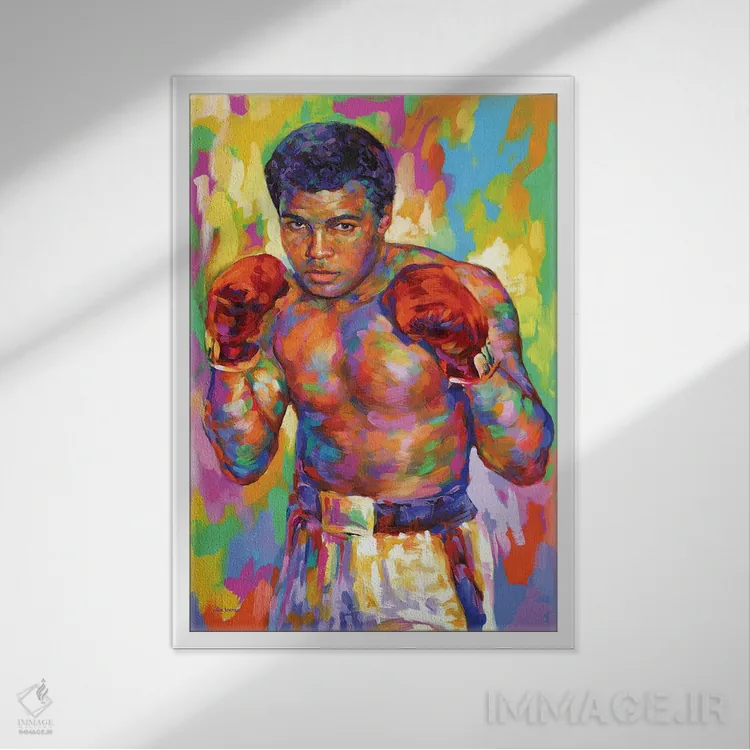 تابلو دکوراتیو علی اثر لئون دوونیس - نمای قابدار سفید