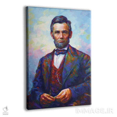 تابلو دکوراتیو آبراهام لینکلن اثر لئون دوونیس - نمای پرسپکتیو محصول