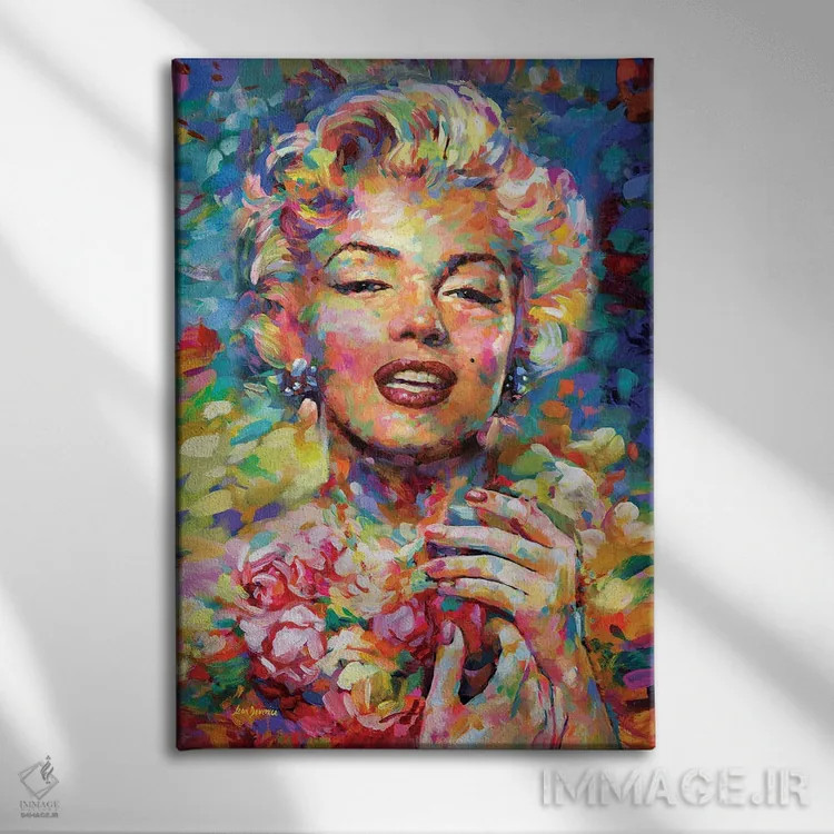 تابلو دکوراتیو مرلین مونرو ۳ اثر لئون دوونیس - نمای روبهرو روی دیوار