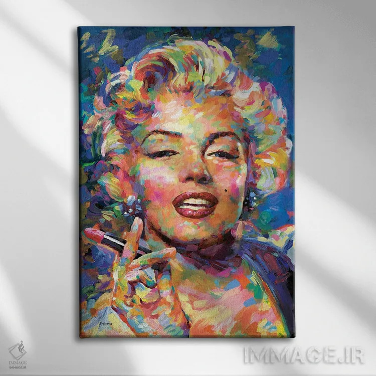 تابلو دکوراتیو مرلین مونرو ۲ اثر لئون دوونیس - نمای روبهرو روی دیوار