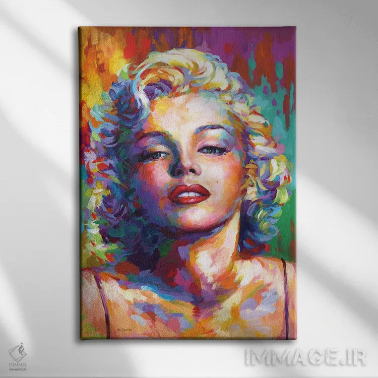 تابلو دکوراتیو مرلین مونرو ۵ اثر لئون دوونیس - نمای روبهرو روی دیوار