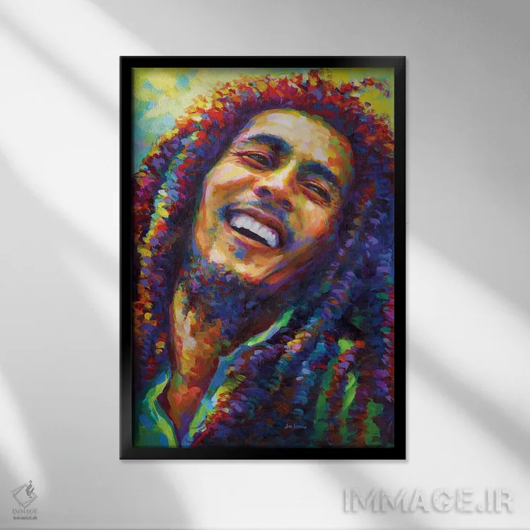 تابلو دکوراتیو مارلی ۲ اثر لئون دوونیس - نمای قابدار مشکی