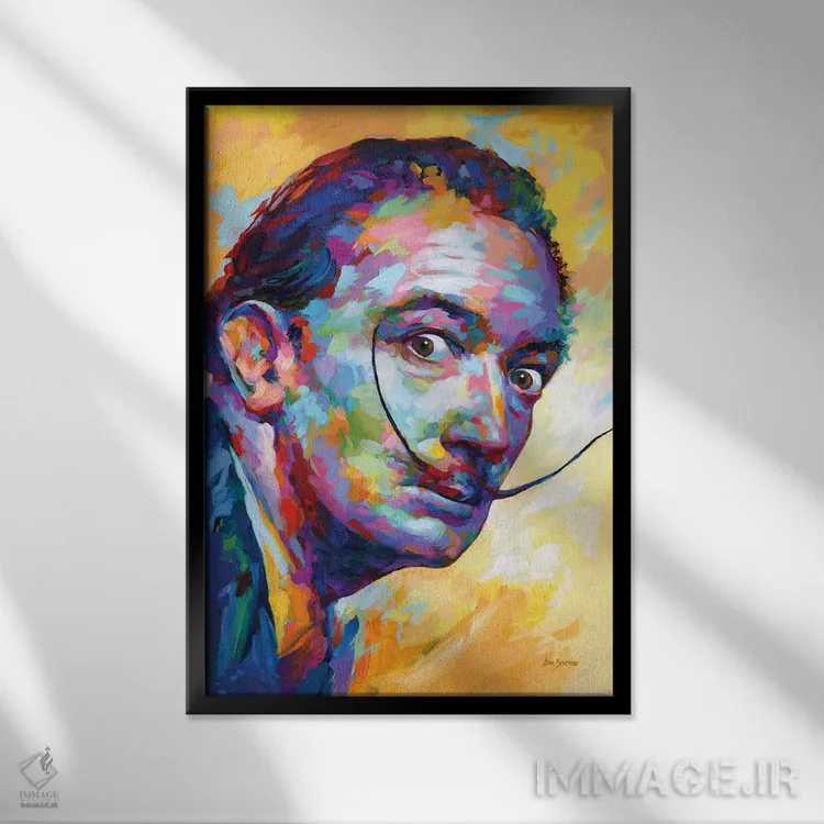 تابلو دکوراتیو دالی اثر لئون دوونیس - نمای قابدار مشکی