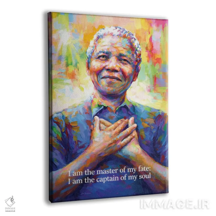 تابلو دکوراتیو نلسون ماندلا ۲ اثر لئون دوونیس - نمای پرسپکتیو محصول