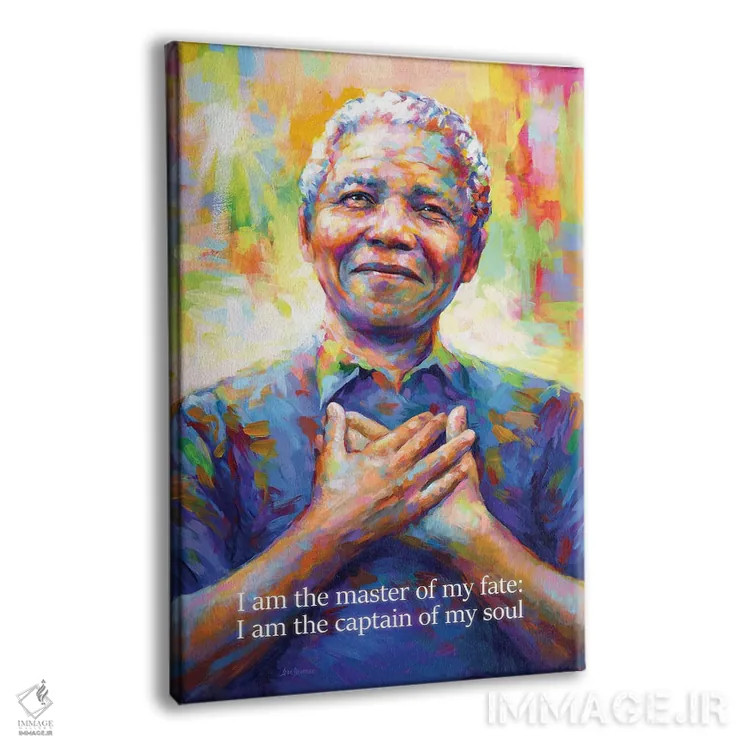 تابلو دکوراتیو نلسون ماندلا ۲ اثر لئون دوونیس - نمای پرسپکتیو محصول