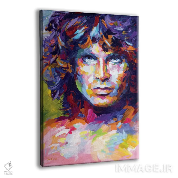 تابلو دکوراتیو جیم موریسون اثر لئون دوونیس - نمای پرسپکتیو محصول