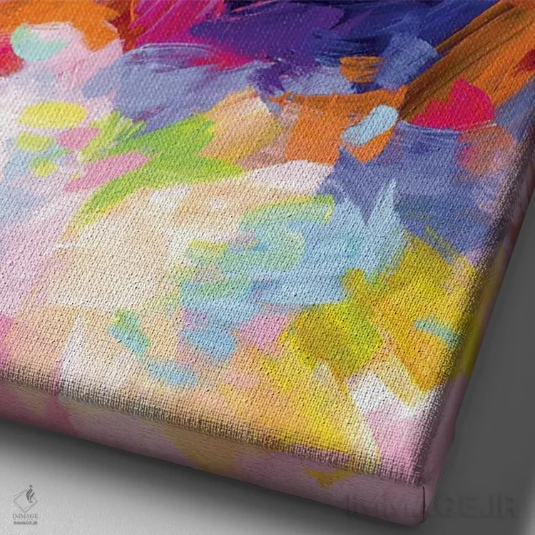 تابلو دکوراتیو جیم موریسون اثر لئون دوونیس - نمای نزدیک بافت بوم