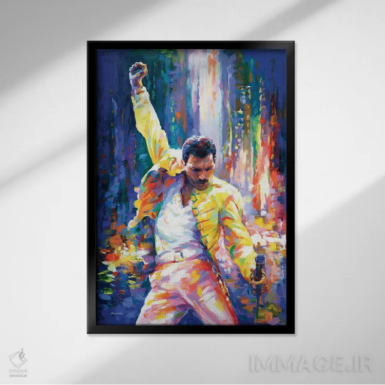 تابلو دکوراتیو فردی مرکوری اثر لئون دوونیس - نمای قابدار مشکی