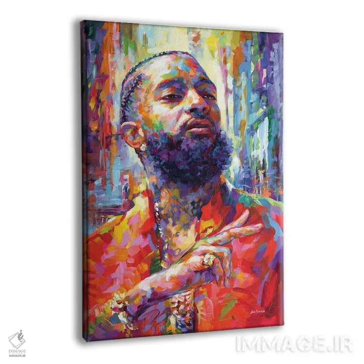 تابلو دکوراتیو نیپسی هاسل اثر لئون دوونیس - نمای پرسپکتیو محصول