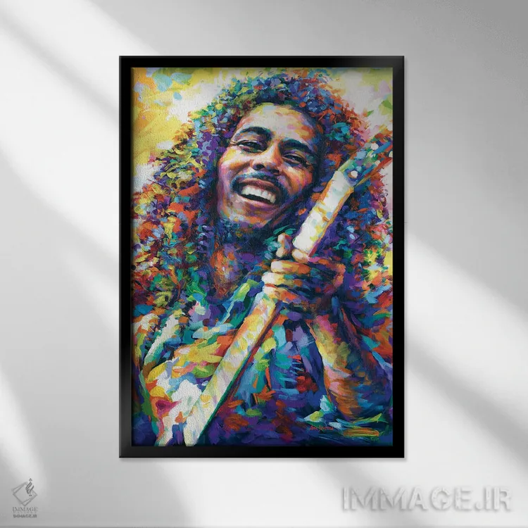 تابلو دکوراتیو مارلی ۳ اثر لئون دوونیس - نمای قابدار مشکی